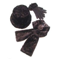 Glove: PolyesterScarf/Hat: Main- Acrylic / Lining- Polyester